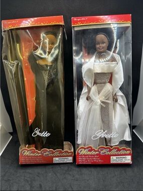 Yvette Winter Collection Dolls Lot of 2 NRFB Vintage 11.5” Fashion Dolls